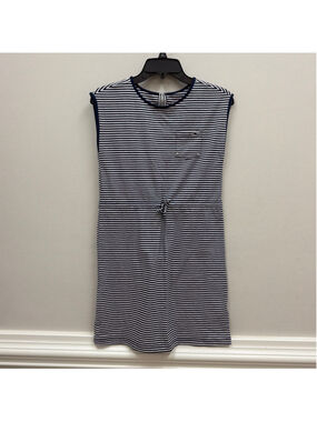 Vineyard Vines Blue White Striped Edgartown Girls Dress Sz Large!